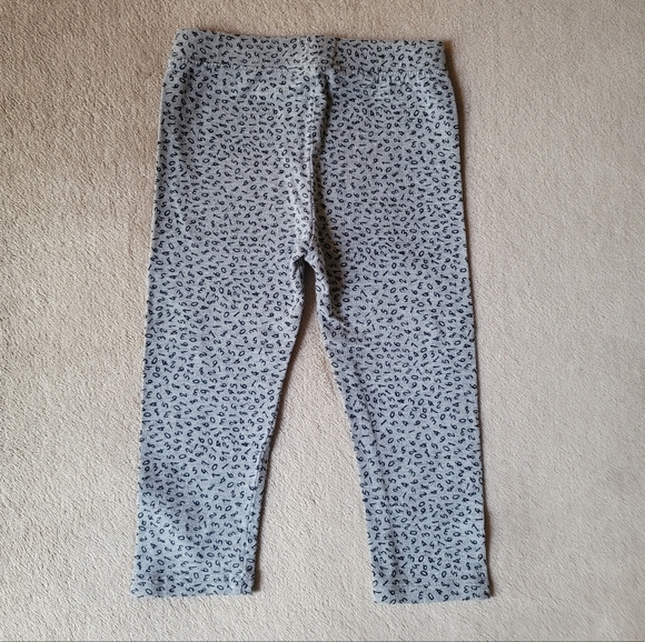 Gap Girl Play Time Favorites Grey/Black Numbers Leggings Size 2 Years - Picture 2 of 2